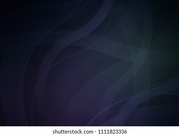 Dark vector template with bent ribbons. Geometric illustration in marble style with gradient.  The best blurred design for your business.
