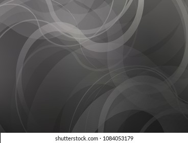Dark vector template with bubble shapes. Shining illustration, which consist of blurred lines, circles. New composition for your brand book.