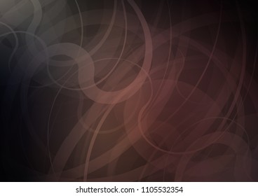 Dark vector template with bubble shapes. Shining illustration, which consist of blurred lines, circles. New composition for your brand book.