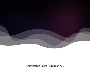 Dark vector template with bubble shapes. Modern gradient abstract illustration with bandy lines. The best blurred design for your business.