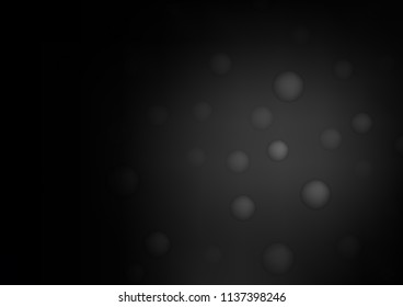 Dark vector template with circles. Blurred bubbles on abstract background with colorful gradient. Completely new template for your brand book.