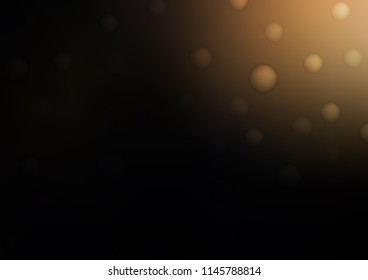 Dark vector template with circles. Blurred bubbles on abstract background with colorful gradient. The pattern can be used for aqua ad, booklets.