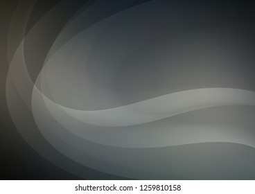 Dark vector template with lines, ovals. Colorful abstract illustration with gradient lines. The best blurred design for your business.