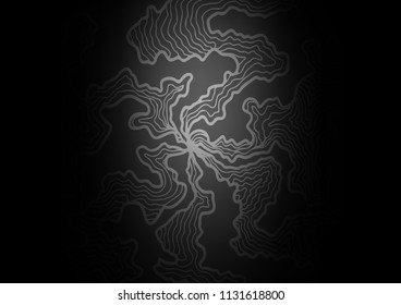 Dark vector template with liquid shapes. An elegant bright illustration with gradient. Textured wave pattern for backgrounds.