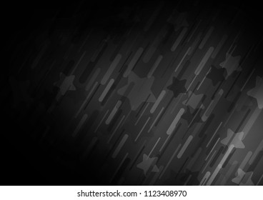 Dark vector template with repeated sticks. Decorative shining illustration with lines on abstract template. Best design for your ad, poster, banner.