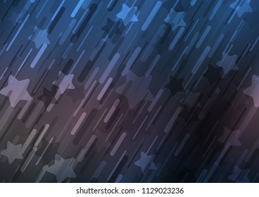 Dark vector template with repeated sticks. Shining colored illustration with narrow lines. Best design for your ad, poster, banner.