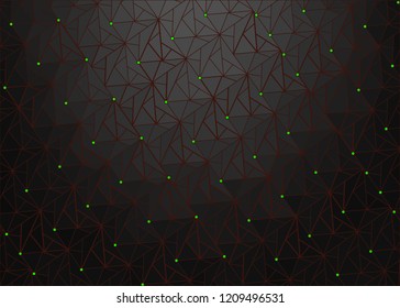 Dark vector texture with beautiful stars. Modern geometrical abstract illustration with a starry sky. The pattern can be used for wrapping gifts.