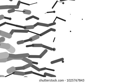 Dark vector texture with colored capsules. Decorative shining illustration with lines on abstract template. The pattern can be used for websites.