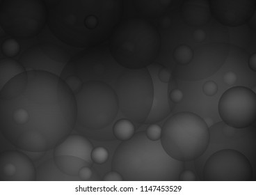 Dark vector texture with disks. Glitter abstract illustration with blurred drops of rain. The pattern can be used for aqua ad, booklets.