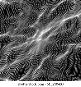 Textura vectorial oscura. Antecedentes abstractos detectados. Estructura de conexión. Ilustración vectorial.