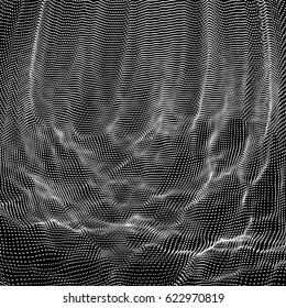 Dark vector texture. Spotted abstract background. Connection structure. Vector illustration.