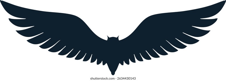 Dark Vector Wings Illustration Graphic Design