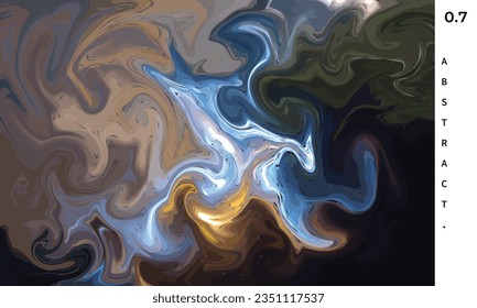Plantilla de fondo de mármol líquido oscuro y vibrante. Espacio de copia de fondo líquido y abstracto. Arte contemporáneo para afiche, pancarta, presentación o portada de revista.