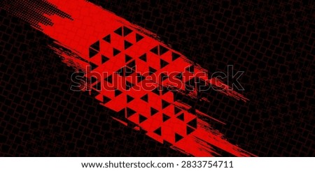 A dark vintage design features a dirty grunge red background with textured stripes and old paint splatters that create a horror art wallpaper backdrop resembling rusted metal or blood 