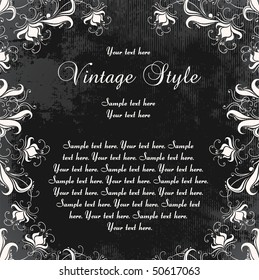 dark vintage frame