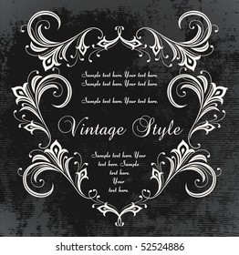 dark vintage frame