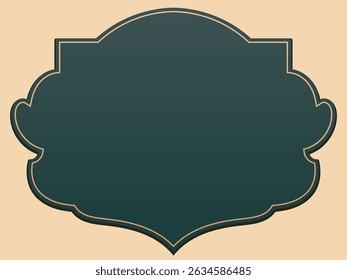 Dark vintage text box, frame, vintage text space