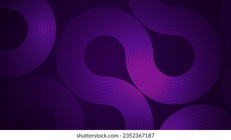 Dark violet abstract background with serpentine style lines as the main component.