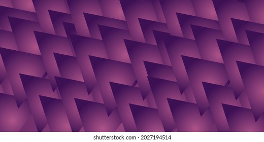 Dark violet background with line stripes and triangle overlap shapes. Modern violet background for corporate presentation, report, banner, flyer, template of social media post, and cover.