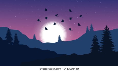 Dark Violet Background natural scenery