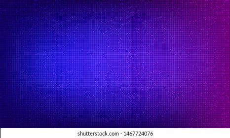 Dark Violet Circuit Microchip on Technology Background,Hi-tech Digital and security Concept design,Free Space For text in put,Vector illustration.