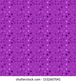 Dark violet geometrical seamless dot pattern background design - abstract vector graphic from circles