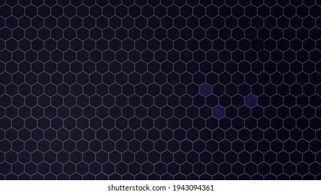 Dark Violet Hexagon Shapes Abstract Background. Vector illustration