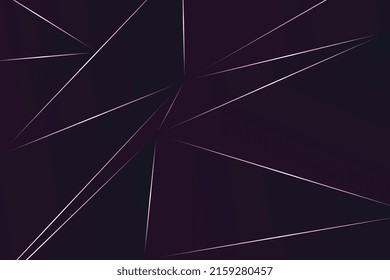 Fondo poligonal violeta oscuro en estilo minimalista para aplicación, aterrizaje, impresión y presentación