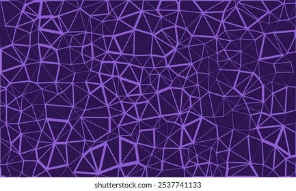 Dark violet purple polygon background. Triangle frame pattern element design. Suitable for banner background, cover, website, advertisement, idea, decoration, page, header, interior, marketing