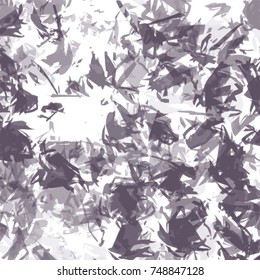 dark violet shard shaped pattern in different shades on white background, vector illustration
