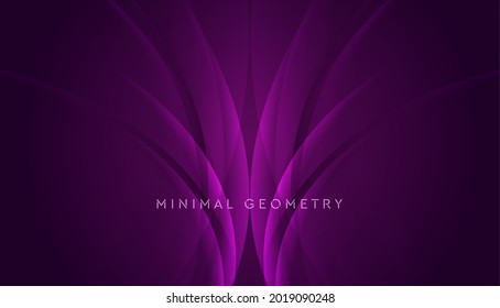 Fondo abstracto de patrón ondulado brillante oscuro violeta brillante. Diseño vectorial elegante