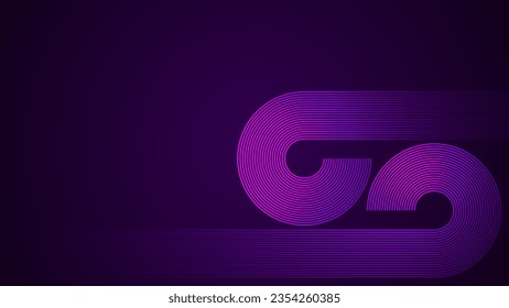 Dark violet simple abstract background with lines in a geometric style as the main element.