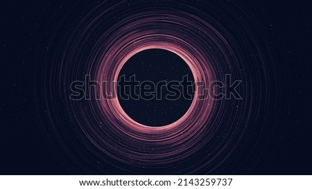 Dark Violet Spiral Black hole on Galaxy background with Milky Way spiral,Universe and starry concept design,vector