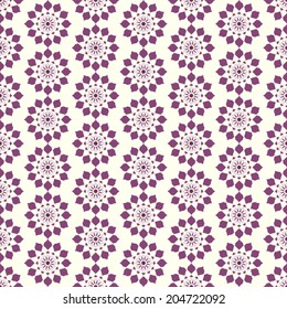 Dark violet sweet modern flower pattern and small thorn. Pretty vintage blossom seamless pattern style for love and cute design