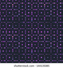 Dark Violet Textile Polka Pattern. Vector Background.