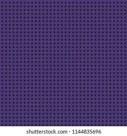 Dark violet universal halloween background backdrop with black polka dots vector