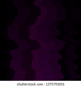 Dark Violet vector background with bent lines. Abstract illustration with gradient bows. Smart design for your promotions.