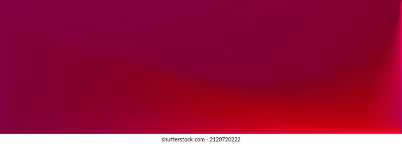 Dark Vivid Wavy Gradient Mesh. Bright Blood Smooth Surface Backdrop. Red Rose Dark Wavy Gradient Mesh. Vibrant Vivid Blank Blurred Background. Color Blood Neon Smooth Surface Illustration.