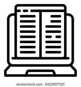 Dark vocal mobile icon outline vector. System student. Audio document