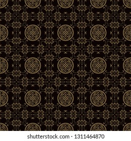 Dark wallpaper background pattern in chinese style. seamless pattern for your design. vector graphic.