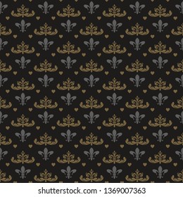 Dark wallpaper background in retro style, vector illustration