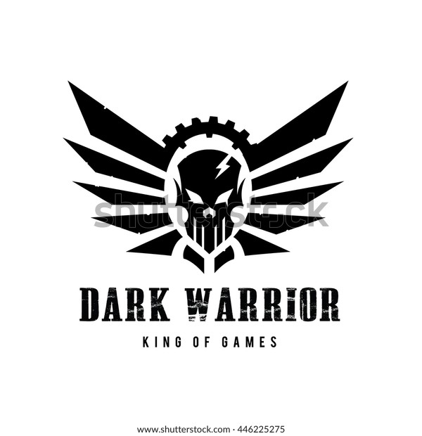 Dark Warrior Logo Stock Vector Royalty Free 446225275