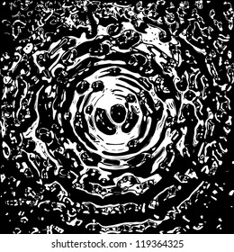 Dark water whirlpool vector texture