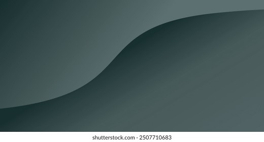Dark wave background. Green, blue, dark tosca. Cards, blanks, banners, templates. Vector