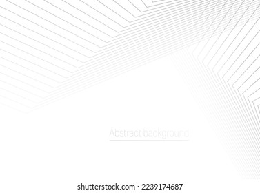 Dark wave curves on a light background. Sinuous lines for covers, banners, posters and creative design