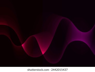 Fondo de la presentación de lujo del estilo moderno rojo de la onda oscura. ilustración vectorial.