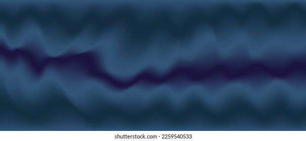 Fondo ondulado oscuro, tonos azules y morados, bruma ondulada, fondo horizontal para banners y sitios web. Ilustración del vector