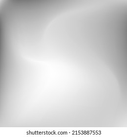 Dark Wavy Light Blurred Background. Monochromatic Soft Grey Aluminium Aluminium Swirl Gradient Mesh. Sky Curve Dynamic Metallic Blurry Texture. Liquid Silver Calm Fluid Water Gradient Background.