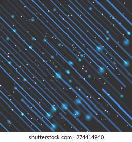 Dark wavy lines and particles.light lines for your text.