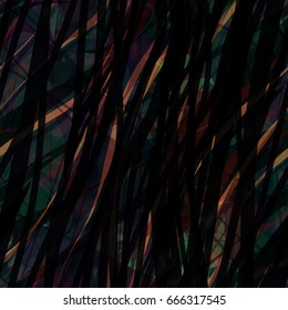 Dark wavy stripes with orange inclusion. Seamless texture for wrapping paper, home decor, fabric.